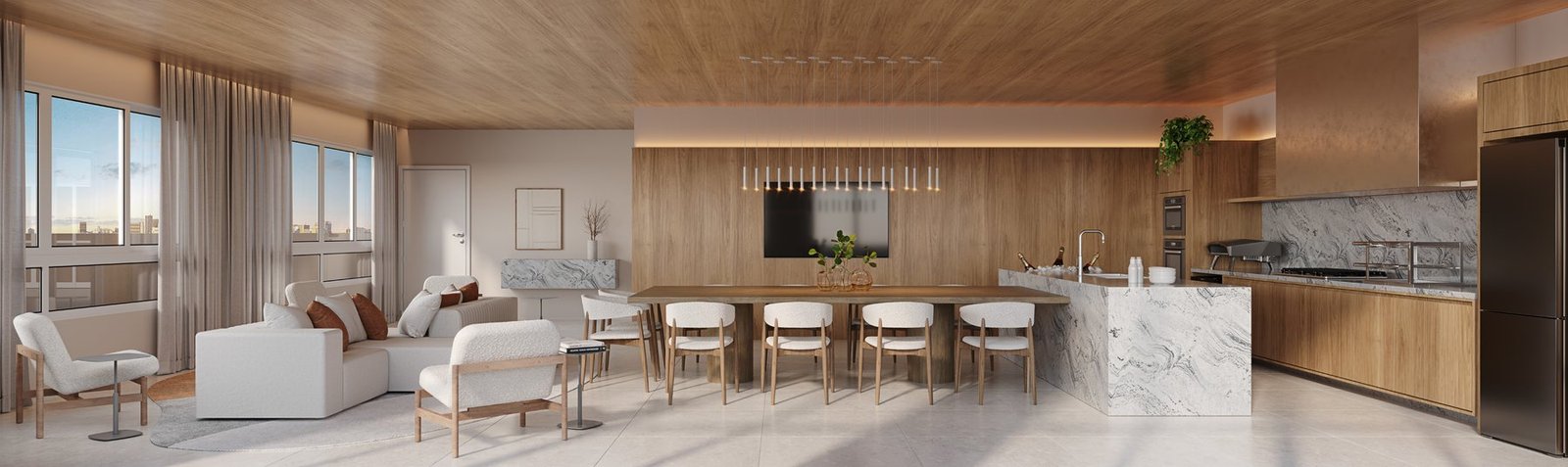 Espaço gourmet interno