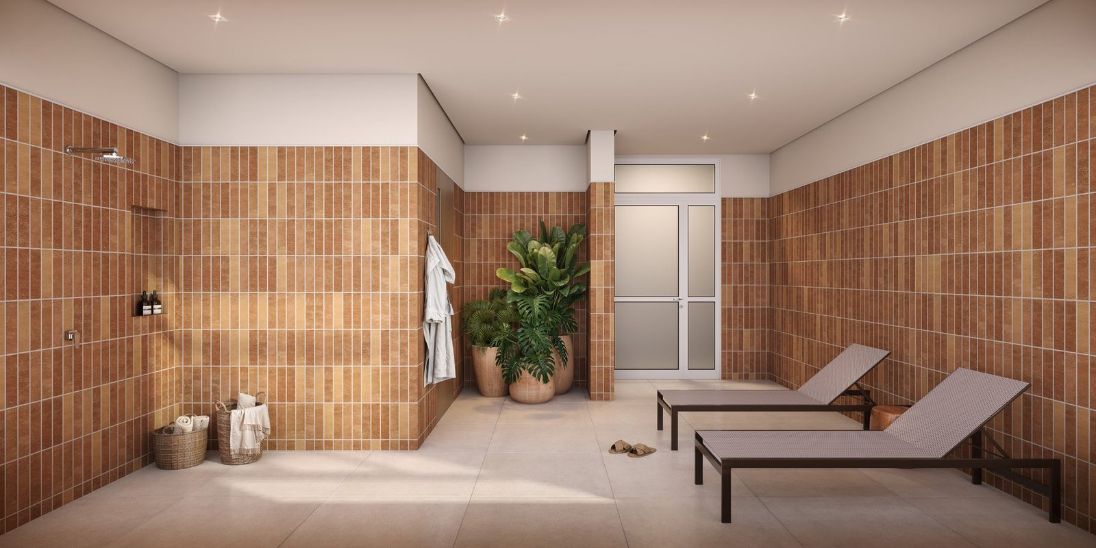Sauna com descanso
